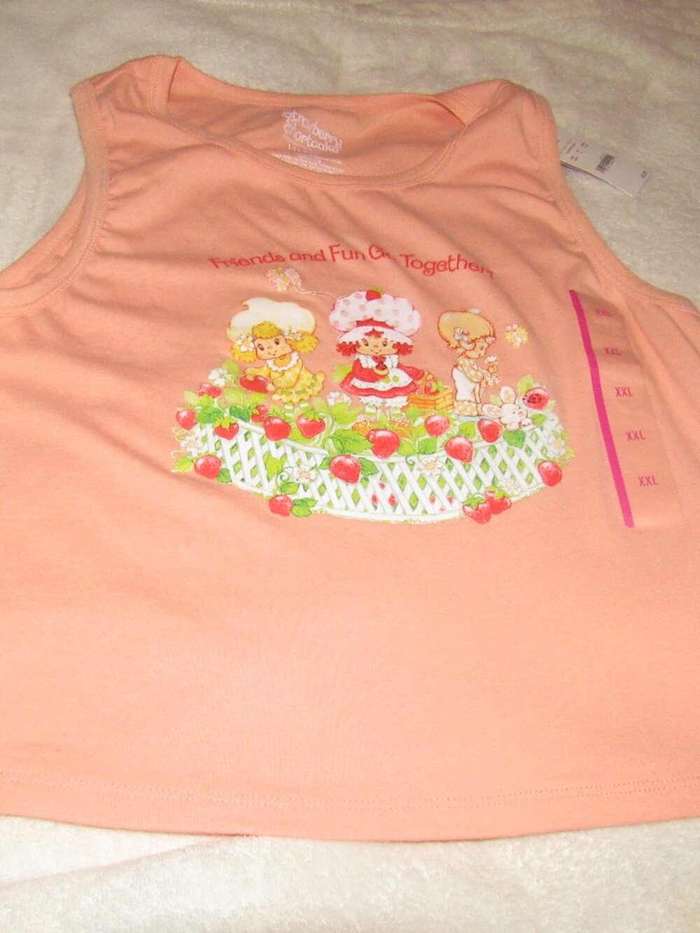 Strawberry Shortcake Hybrid Orange Top Size XXL NWT